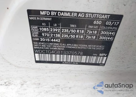 2018 Mercedes-Benz Gla 250 4Matic from USA, damaged, VIN WDCTG4GB1JJ370578